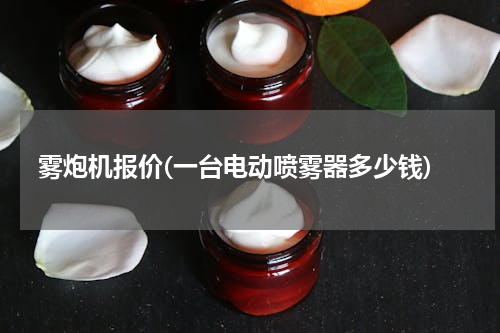 雾炮机报价(一台电动喷雾器多少钱)