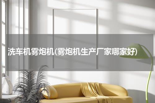 洗车机雾炮机(雾炮机生产厂家哪家好)