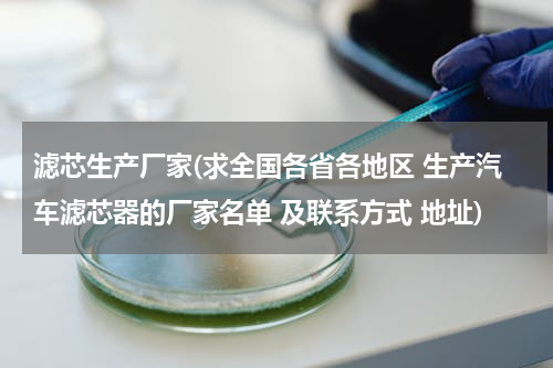 滤芯生产厂家(求全国各省各地区 生产汽车滤芯器的厂家名单 及联系方式 地址)