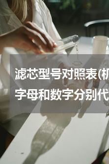 滤芯型号对照表(机油滤芯jx0818a字母和数字分别代表什么)