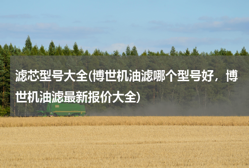 滤芯型号大全(博世机油滤哪个型号好，博世机油滤最新报价大全)