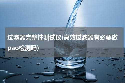 过滤器完整性测试仪(高效过滤器有必要做pao检测吗)
