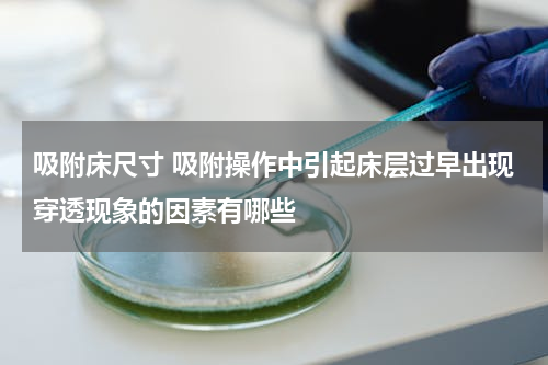 吸附床尺寸 吸附操作中引起床层过早出现穿透现象的因素有哪些