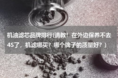 机油滤芯品牌排行(请教！在外边保养不去4S了，机滤哪买？哪个牌子的质量好？)