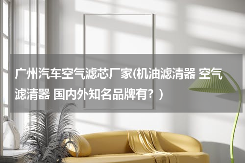 广州汽车空气滤芯厂家(机油滤清器 空气滤清器 国内外知名品牌有？)