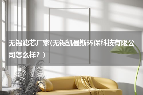 无锡滤芯厂家(无锡凯曼斯环保科技有限公司怎么样？)