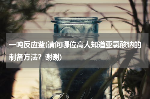 一吨反应釜(请问哪位高人知道亚氯酸钠的制备方法？谢谢)