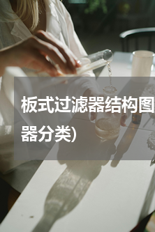 板式过滤器结构图(空调过滤器的空调过滤器分类)