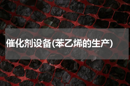 催化剂设备(苯乙烯的生产)