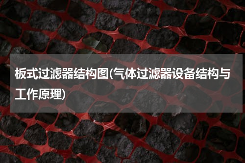 板式过滤器结构图(气体过滤器设备结构与工作原理)