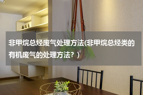 非甲烷总烃废气处理方法(非甲烷总烃类的有机废气的处理方法？)