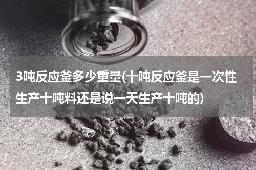 3吨反应釜多少重量(十吨反应釜是一次性生产十吨料还是说一天生产十吨的)