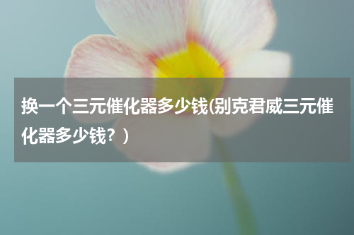 换一个三元催化器多少钱(别克君威三元催化器多少钱？)