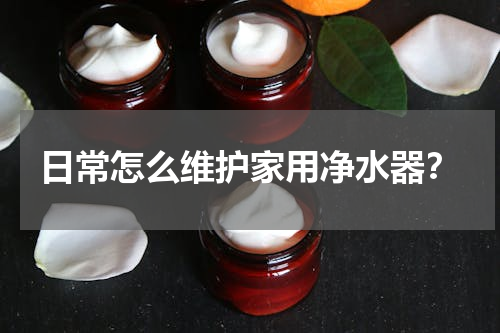 日常怎么维护家用净水器？