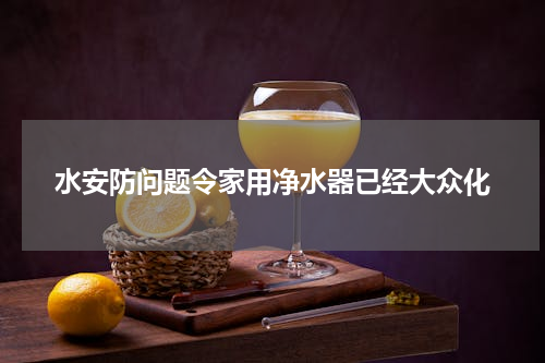 水安防问题令家用净水器已经大众化